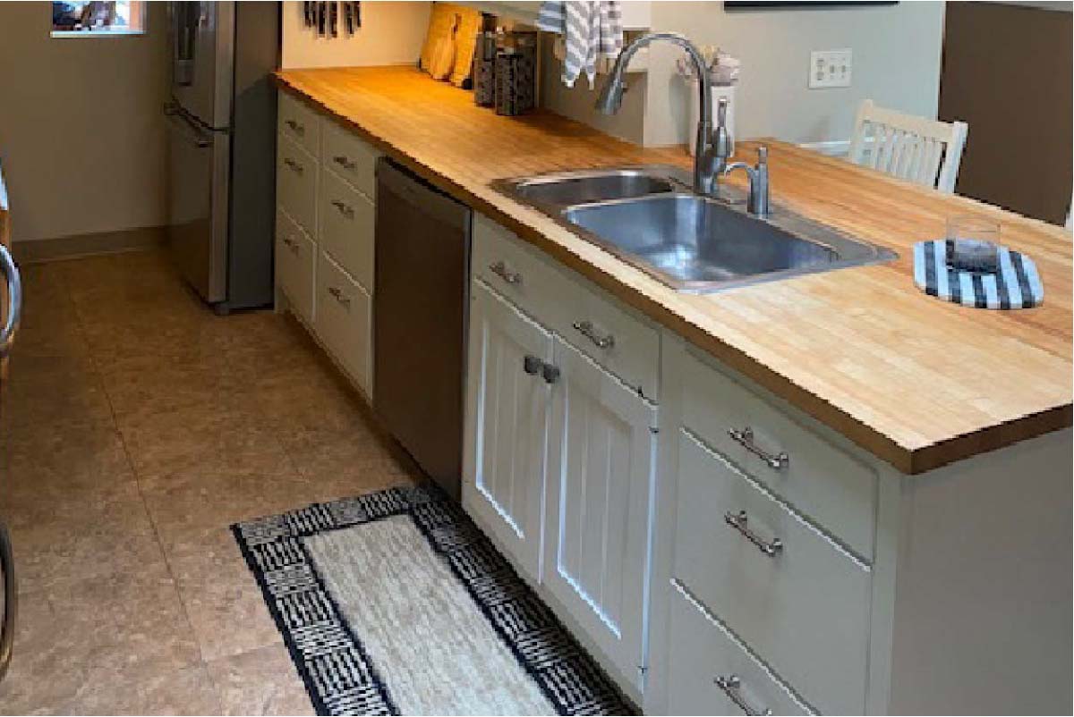 Long cabinet after picture