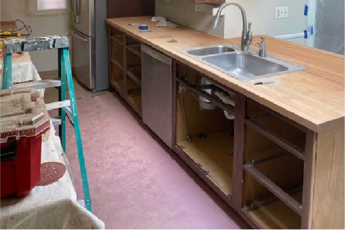 Long cabinet before picture