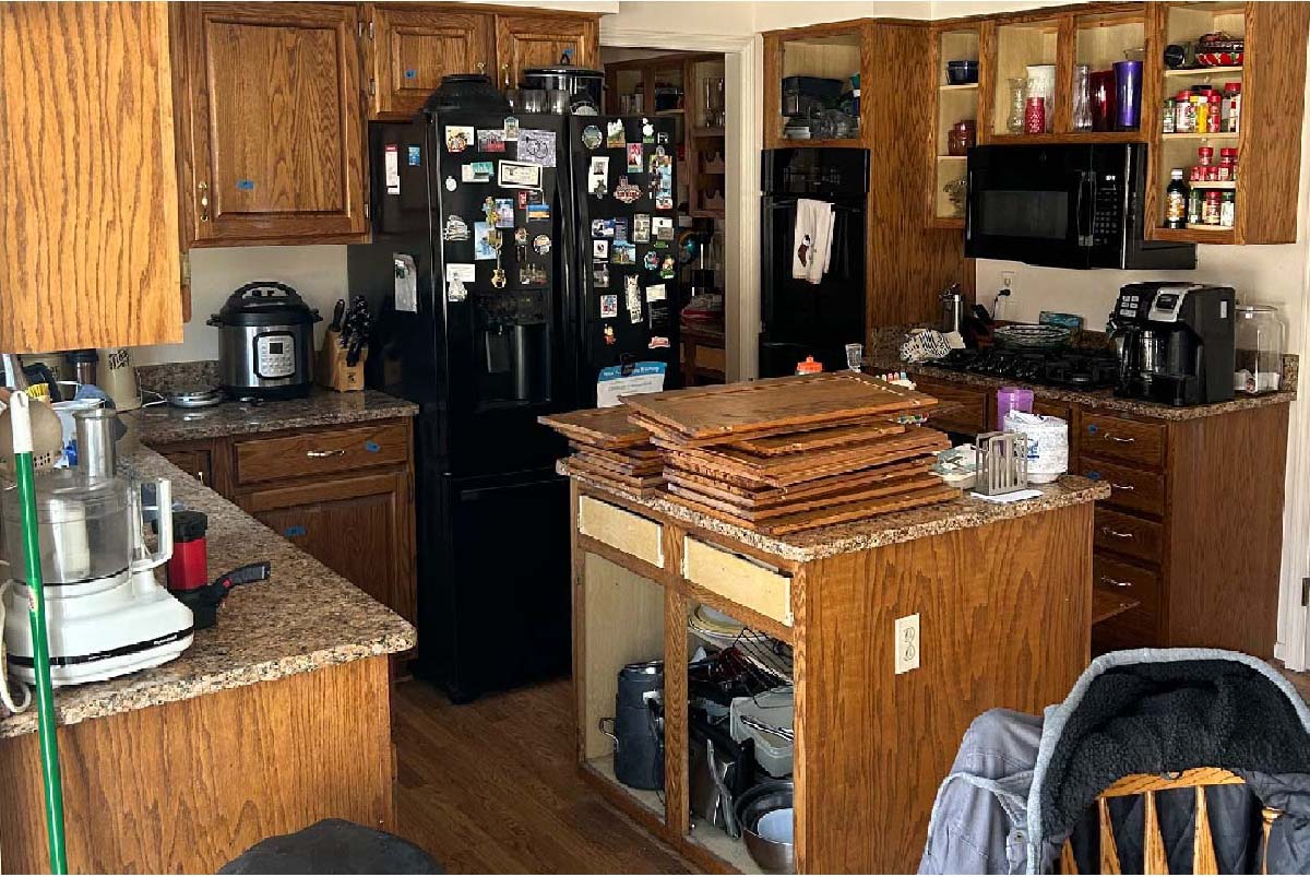 Before picture of the island