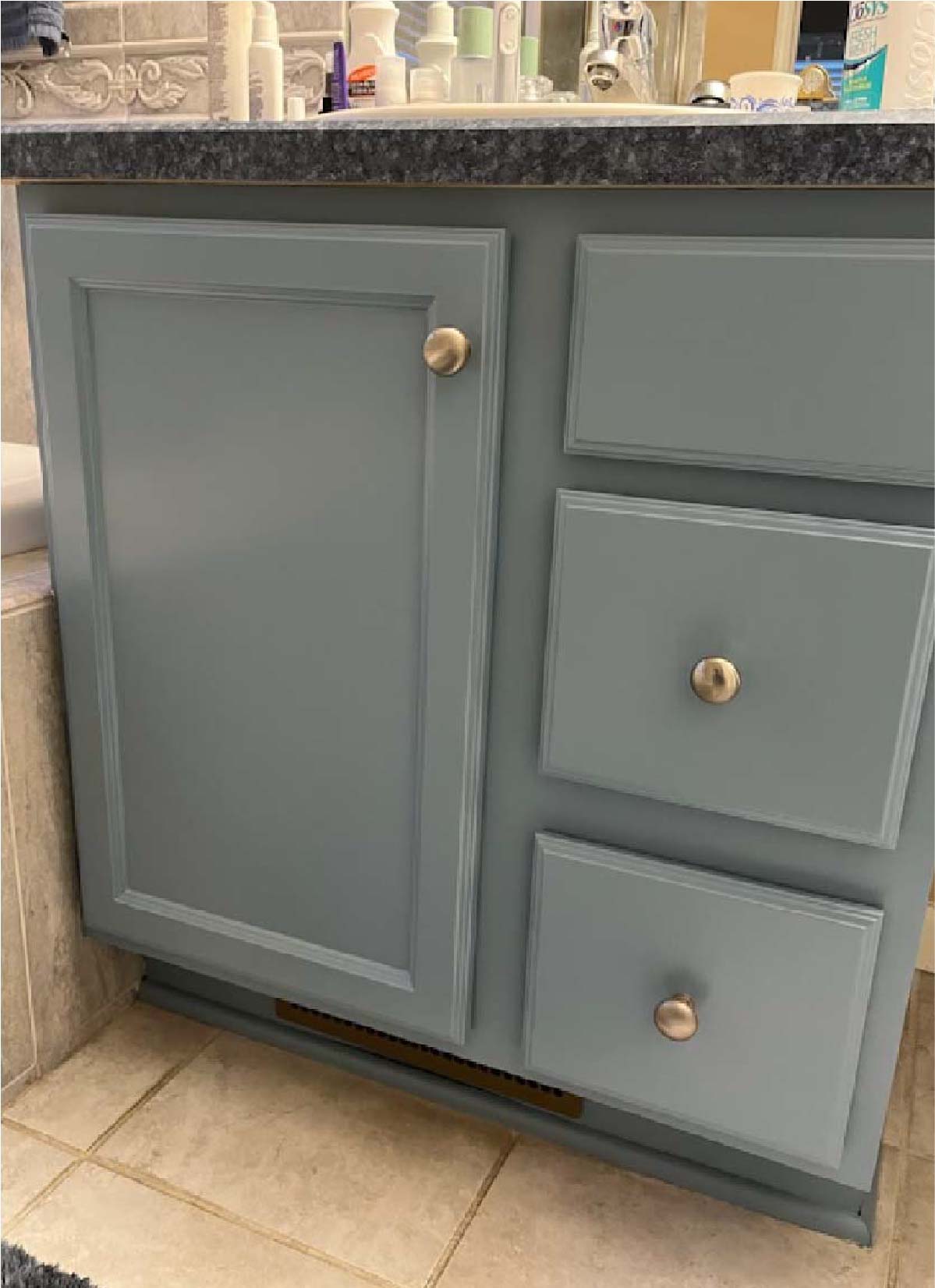 Right side picture of after cabinet